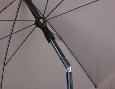Parasol aruba 200cm lichtgrijs - afbeelding 5