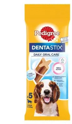 Pedigree Dentastix Medium Single 5-Pack 128g