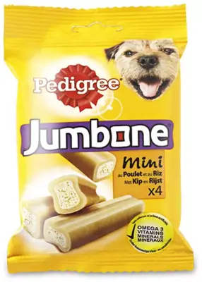 Pedigree Jumbone Mini kip & rijst 180g