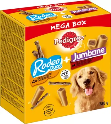 Pedigree Rodeo Jumbone Megabox 28st 780g