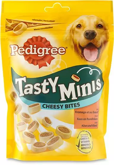 pedigree tasty minis cheesy bites 140 gr