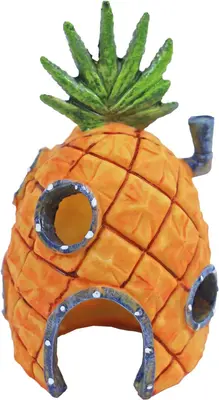 Penn Plax Sponge Bob ornament, Ananas huis, 14 cm. SBR10 - afbeelding 2