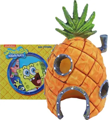 Penn Plax Sponge Bob ornament, Ananas huis, 14 cm. SBR10 - afbeelding 3