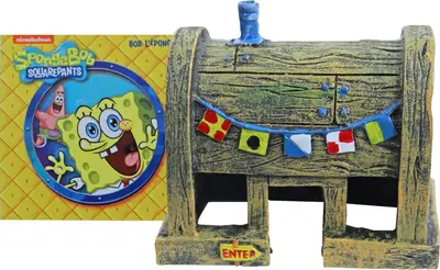 Penn Plax Sponge Bob ornament, mr. Krabs huis, 8 cm. SBAR22 - afbeelding 2