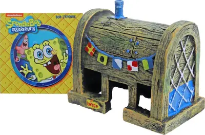 Penn Plax Sponge Bob ornament, mr. Krabs huis, 8 cm. SBAR22 - afbeelding 1