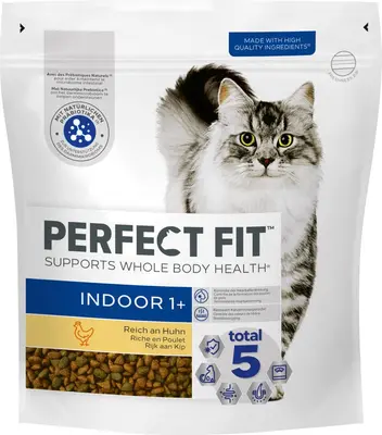 PERFECT FIT Indoor Droogvoer voor volwassen katten 1.4kg stazak