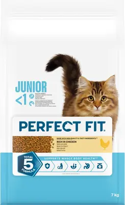 Perfect Fit Junior kattenbrokjes kip 7kg