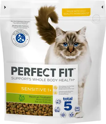 Perfect Fit Sensitive kattenbrokken kalkoen 750g
