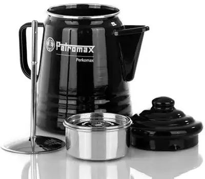 Petromax emaille perculator perkomax zwart 1,3l - afbeelding 3