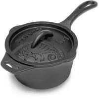 Petromax gietijzeren steelpan "kr1" met deksel 1l - afbeelding 1