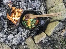 Petromax gietijzeren steelpan "kr1" met deksel 1l - afbeelding 4