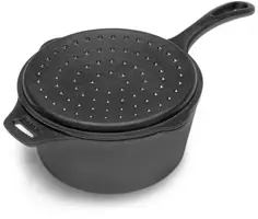 Petromax gietijzeren steelpan "kr2" met deksel 2l - afbeelding 2