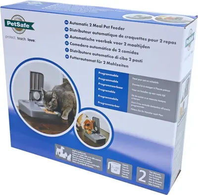 PetSafe voederautomaat voor 2-maaltijden op batterijen. - afbeelding 3