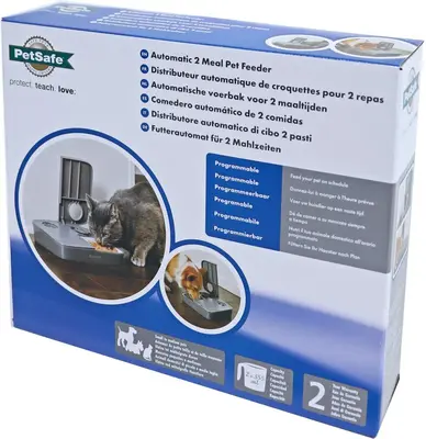 PetSafe voederautomaat voor 2-maaltijden op batterijen. - afbeelding 1