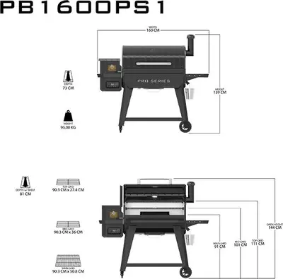 Pit Boss Pro series 1600 houtpellet grill - afbeelding 8