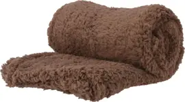 Plaid textiel fleece 127x152x0cm taupe kopen?