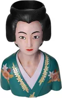Plantenbak geisha polyresin petrol 18,5x13,8x25,8cm kopen?