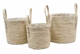 Plantenmand met hengsels maisblad 26x23cm kopen?