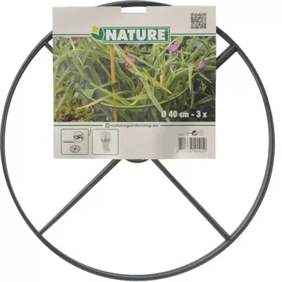 Plantensteunen rond d40cm groen 3st - afbeelding 3