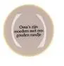 Plate round oma's zijn moeders 18x18x2cm