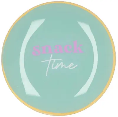 Plate round snack time 18x18x2cm