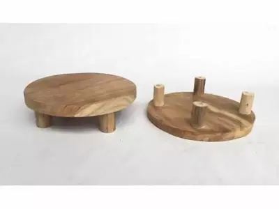 Plateau teak naturel 20x7 cm