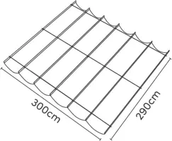 Platinum Sun & Shade harmonicadoek coolfit 300x290cm antraciet - afbeelding 2