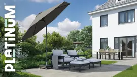 Platinum Sun & Shade parasol lisboa 250cm taupe - afbeelding 8