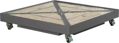 Platinum Sun & Shade parasolvoet vulbaar ceramica antra 90kg - afbeelding 2