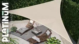 Platinum Sun & Shade schaduwdoek coolfit 360x360x360cm greige - afbeelding 7