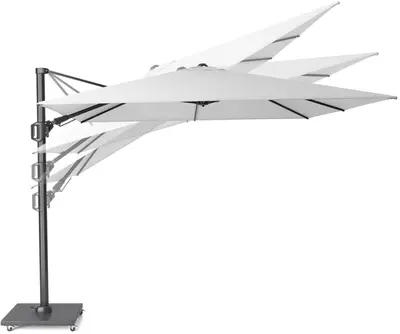 Platinum Sun & Shade zweefparasol Challenger T² premium 260x350cm champagne - afbeelding 5