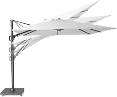 Platinum Sun & Shade zweefparasol Challenger T² premium 260x350cm champagne - afbeelding 5