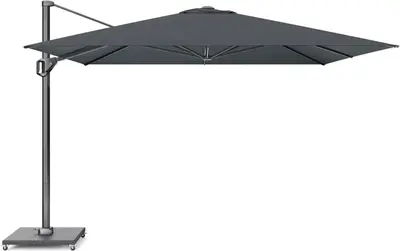 Platinum Sun & Shade zweefparasol challenger t1 telescope premium 350x350cm faded black - afbeelding 1