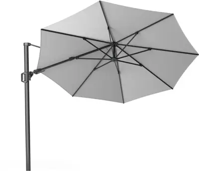 Platinum Sun & Shade zweefparasol challenger t2 350cm lichtgrijs - afbeelding 1