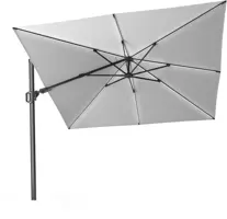 Platinum Sun & Shade zweefparasol challenger t2 glow 300x300cm lichtgrijs - afbeelding 1