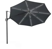 Platinum Sun & Shade zweefparasol challenger t2 glow 350cm antraciet - afbeelding 1