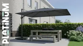 Platinum Sun & Shade zweefparasol challenger t2 premium 260x350cm havana - afbeelding 12