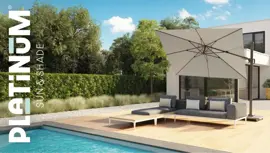 Platinum Sun & Shade zweefparasol challenger t2 premium 300x300cm faded black - afbeelding 10