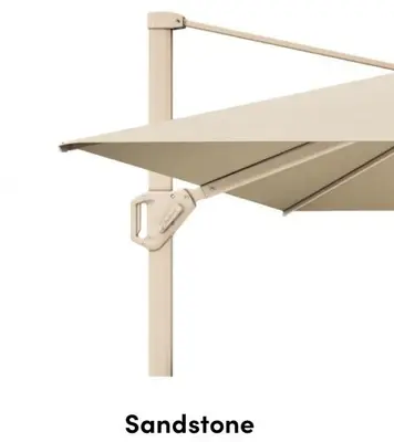 Platinum Sun & Shade zweefparasol challenger t2 premium 300x300cm champagne - afbeelding 9