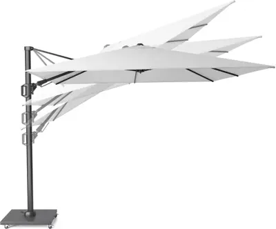 Platinum Sun & Shade zweefparasol challenger t2 premium 350x260cm faded black - afbeelding 5