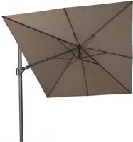 Platinum Sun & Shade zweefparasol challenger t2 premium 350x260cm havana - afbeelding 1