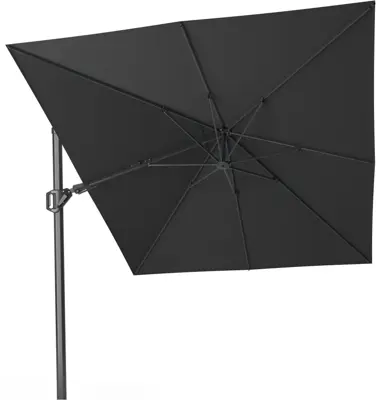 Platinum Sun & Shade zweefparasol challenger t2 premium 350x260cm faded black - afbeelding 1