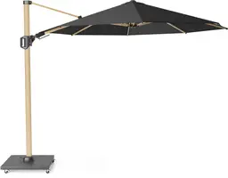 Platinum Sun & Shade zweefparasol challenger t2 premium oak 350cm faded black - afbeelding 2
