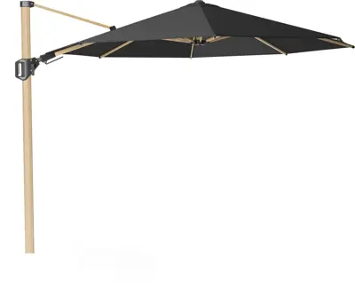 Platinum Sun & Shade zweefparasol challenger t2 premium oak 350cm faded black - afbeelding 2