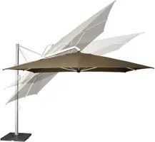 Platinum Sun & Shade zweefparasol icon t1 premium 350x350cm faded black - afbeelding 3