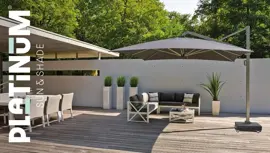 Platinum Sun & Shade zweefparasol icon t1 premium 350x350cm manhattan - afbeelding 7