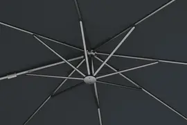 Platinum Sun & Shade zweefparasol nexus t2 300x300cm faded black/antraciet - afbeelding 6