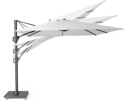 Platinum Sun & Shade zweefparasol Voyager T¹ Sandstone 250x250 Ivoor/Zandsteen - afbeelding 3