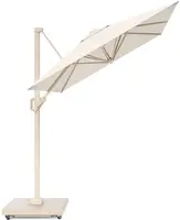 Platinum Sun & Shade zweefparasol Voyager T¹ Sandstone 250x250 Ivoor/Zandsteen - afbeelding 2