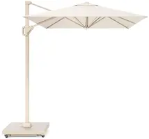 Platinum Sun & Shade zweefparasol Voyager T¹ Sandstone 250x250 Ivoor/Zandsteen - afbeelding 1